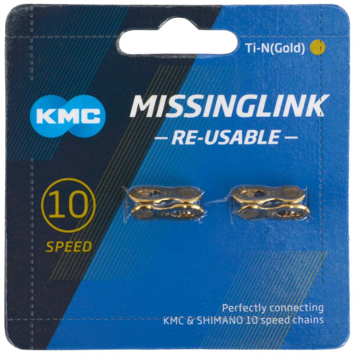 KMC X10 Ti-N MissingLink ketilukk | 10-speed | Kuldne