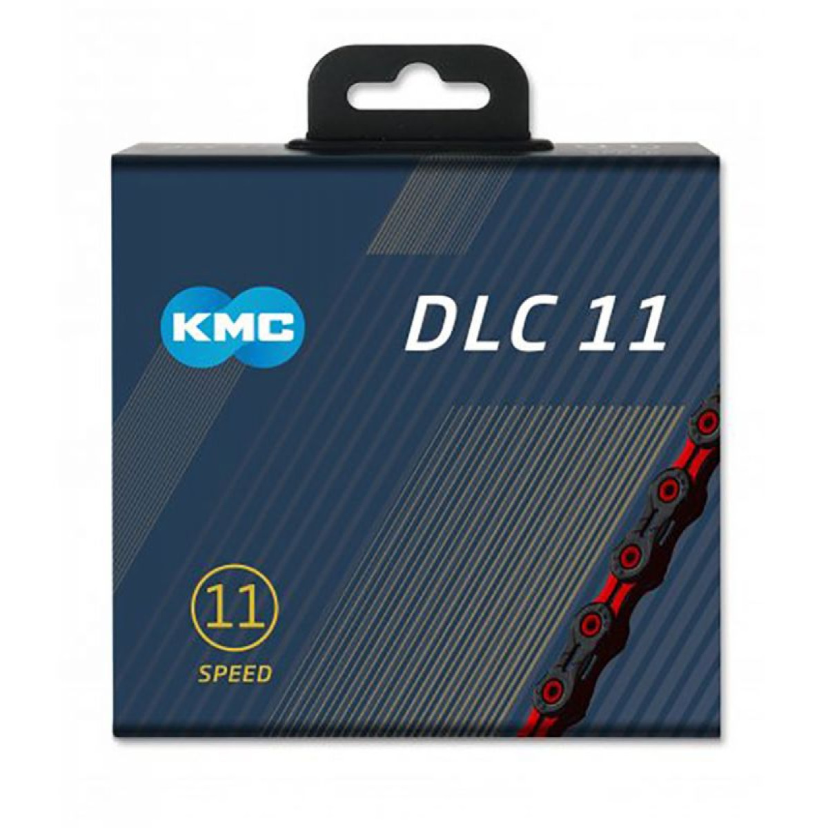 KMC DLC11 Chain | 11-speed | Black - Red