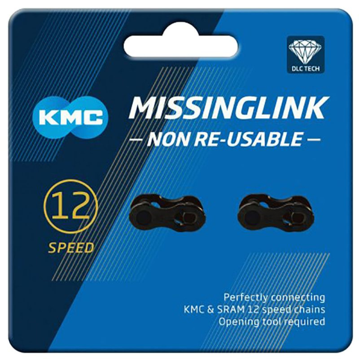 KMC X12 DLC MissingLink Chain Connector | 12-speed | Black