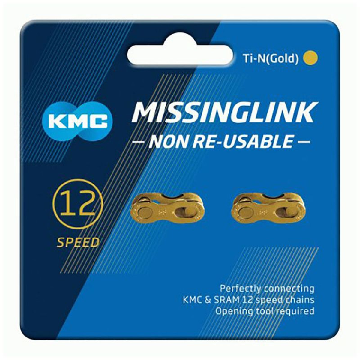 KMC X12 DLC MissingLink ketilukk | 12-speed | Kuldne