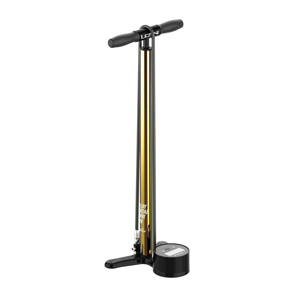 Lezyne Alloy HV Digital Drive 3.5 Floor Pump | 18K Gold
