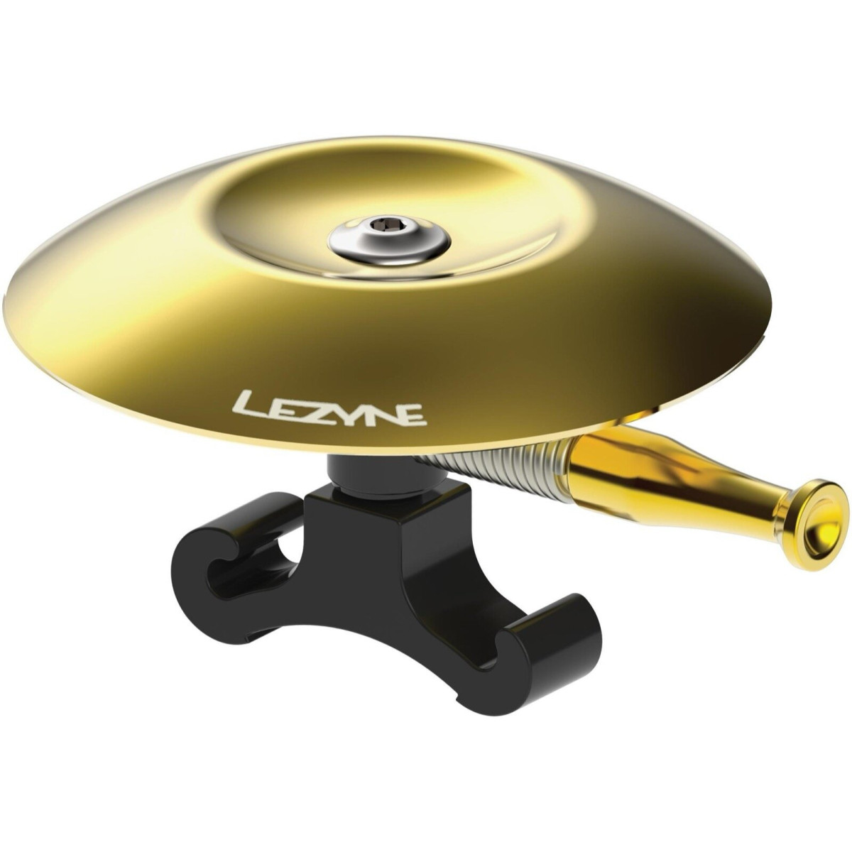 Lezyne Classic Shallow messingist jalgrattakell | Must - kuldne