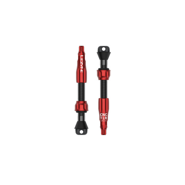 Lezyne CNC TLR PRO ventiilikomplekt | 44 mm | Red Lezyne CNC TLR PRO ventiilikomplekt | 44 mm | Red