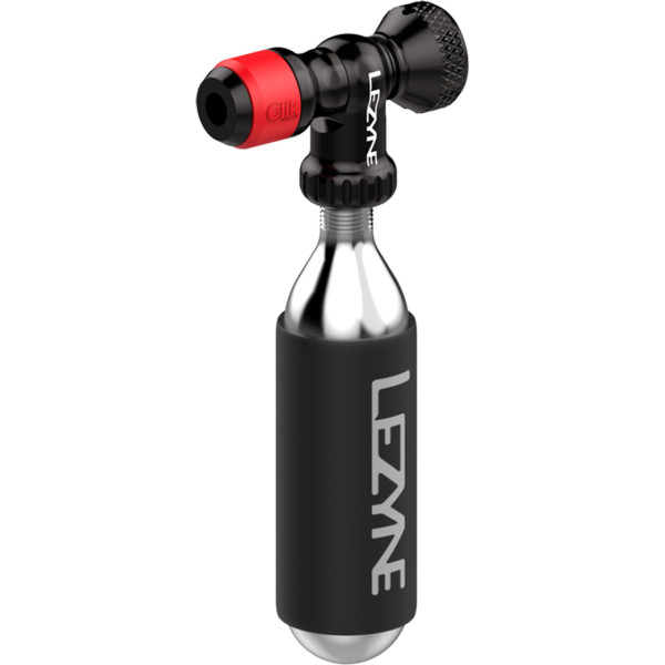 Lezyne CLIK Drive CO2 sūknēšanas galva | Black - Red