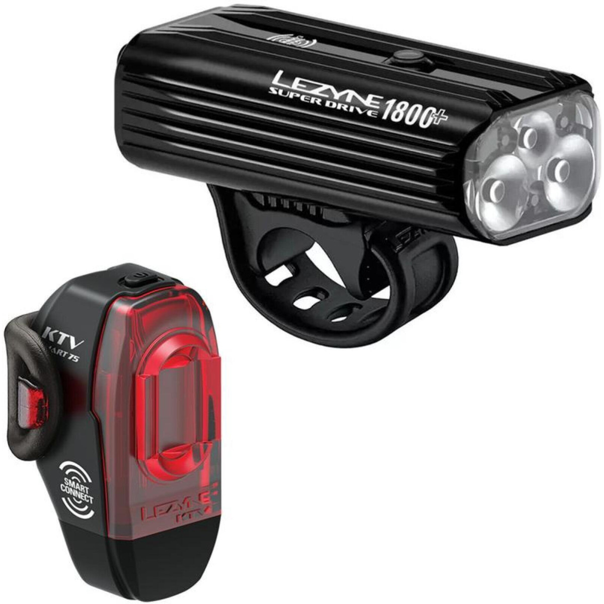 Lezyne LED Pair Super Drive Smart 1800+ | KTV Pro Smart velosipēdu lukturu komplekts