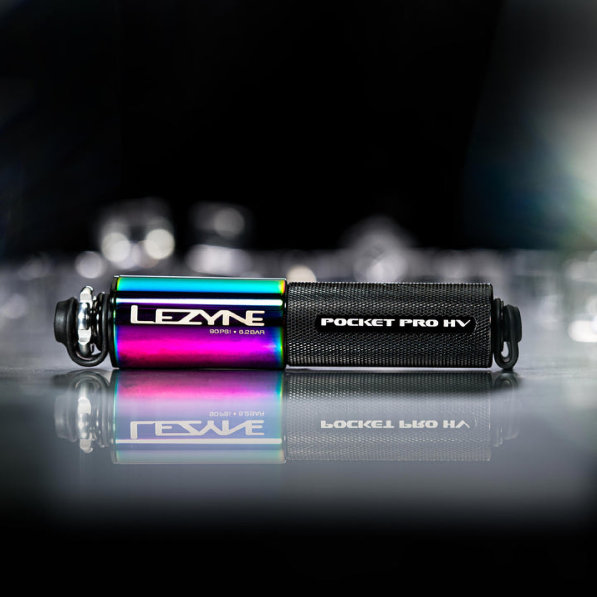 Lezyne Pocket Drive Pro HV käsipump | Neo Metallic
