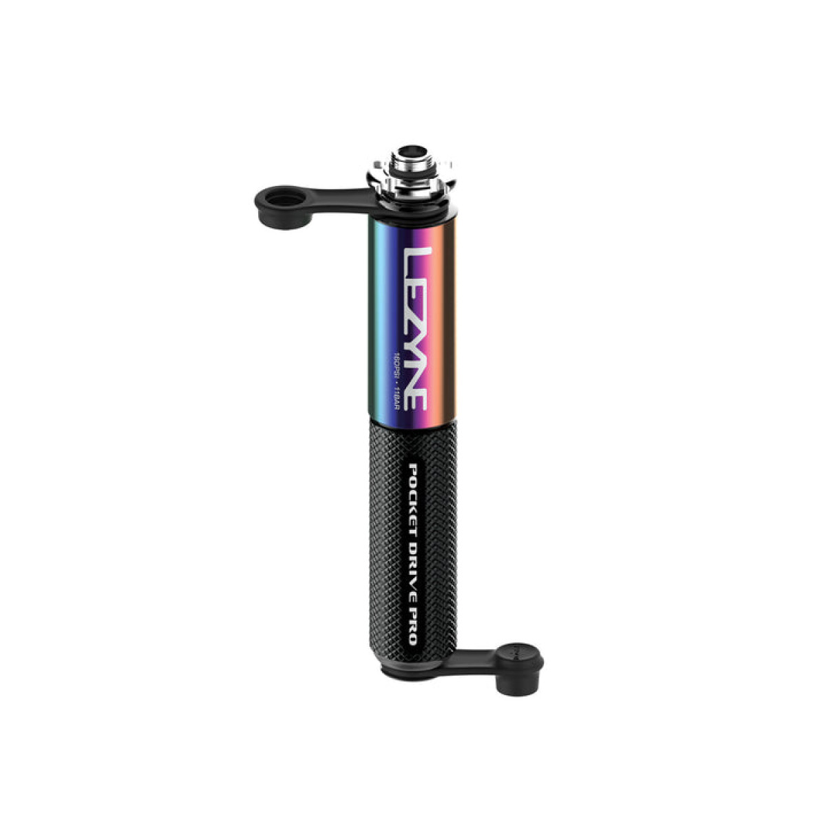 Lezyne Pocket Drive Pro Mini pumpis | Neo Metallic Black