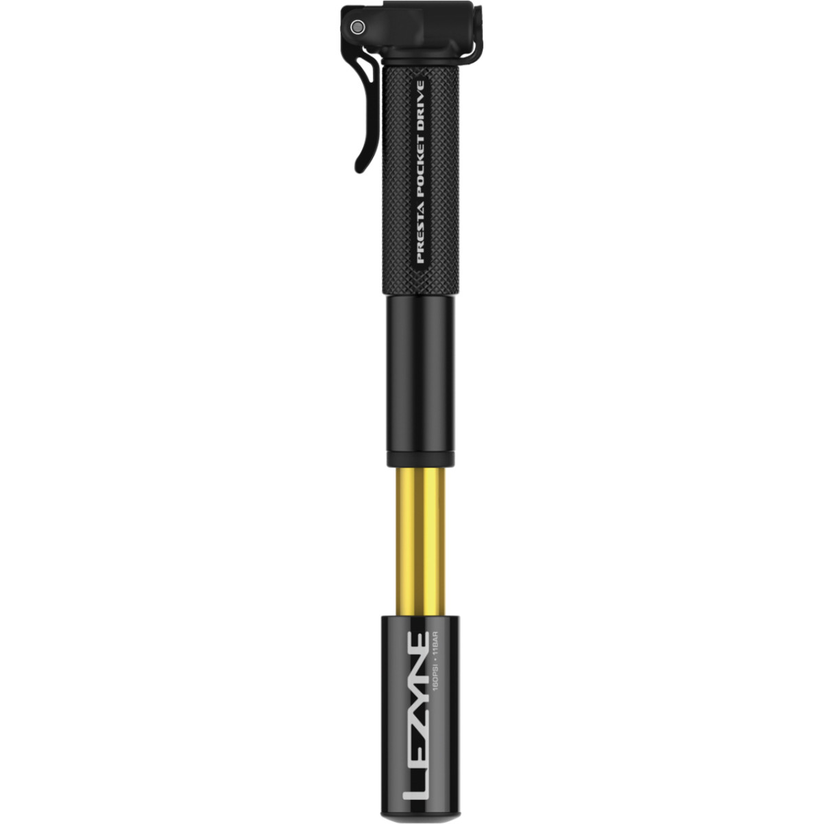 Lezyne Presta Pocket Drive rankinė pompa | Black