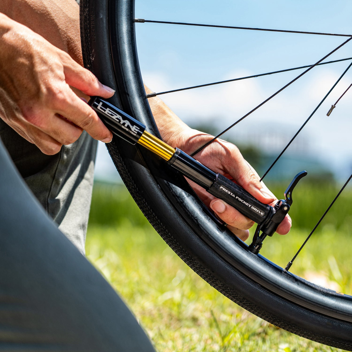 Lezyne Presta Pocket Drive rankinė pompa | Black