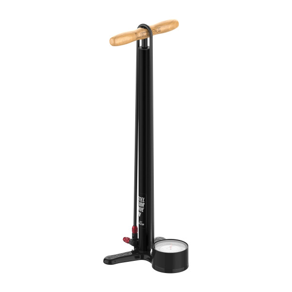 Lezyne Steel HV Floor Drive 3.5 grīdas pumpis | Black Lezyne Steel HV Floor Drive 3.5 grīdas pumpis | Black