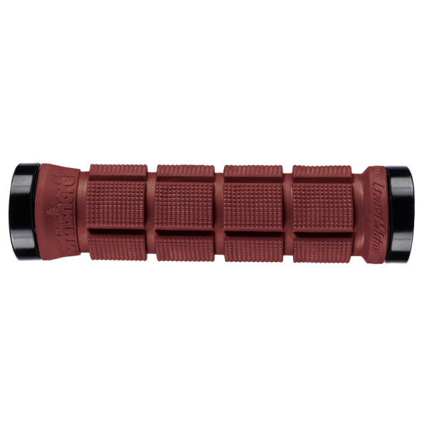 Lizard Skins Northshore Dual Clamp Lock-On Grips | Deep Red Lizard Skins Northshore Dual Clamp Lock-On Grips | Deep Red