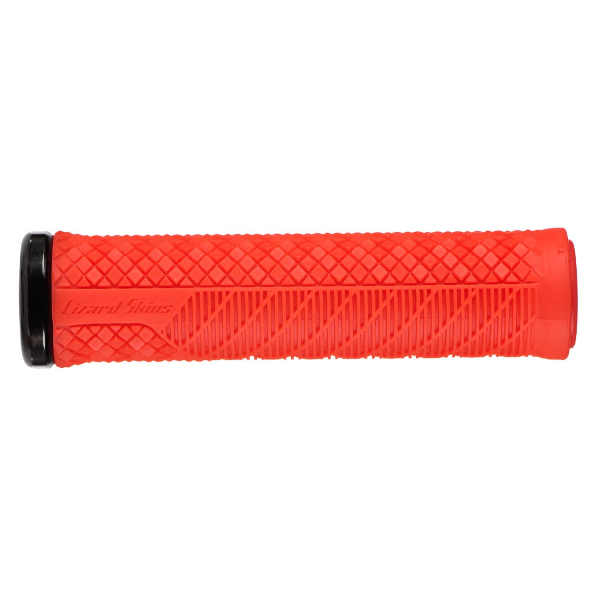 Lizard Skins Single Sided Lock-On Charger Evo Grips | Fire Red