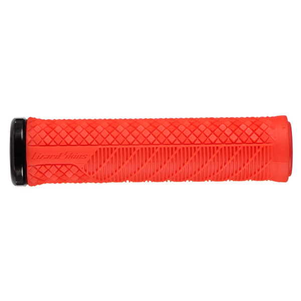Lizard Skins Single Sided Lock-On Charger Evo stūres rokturi | Ugunīgi sarkans Lizard Skins Single Sided Lock-On Charger Evo stūres rokturi | Ugunīgi sarkans