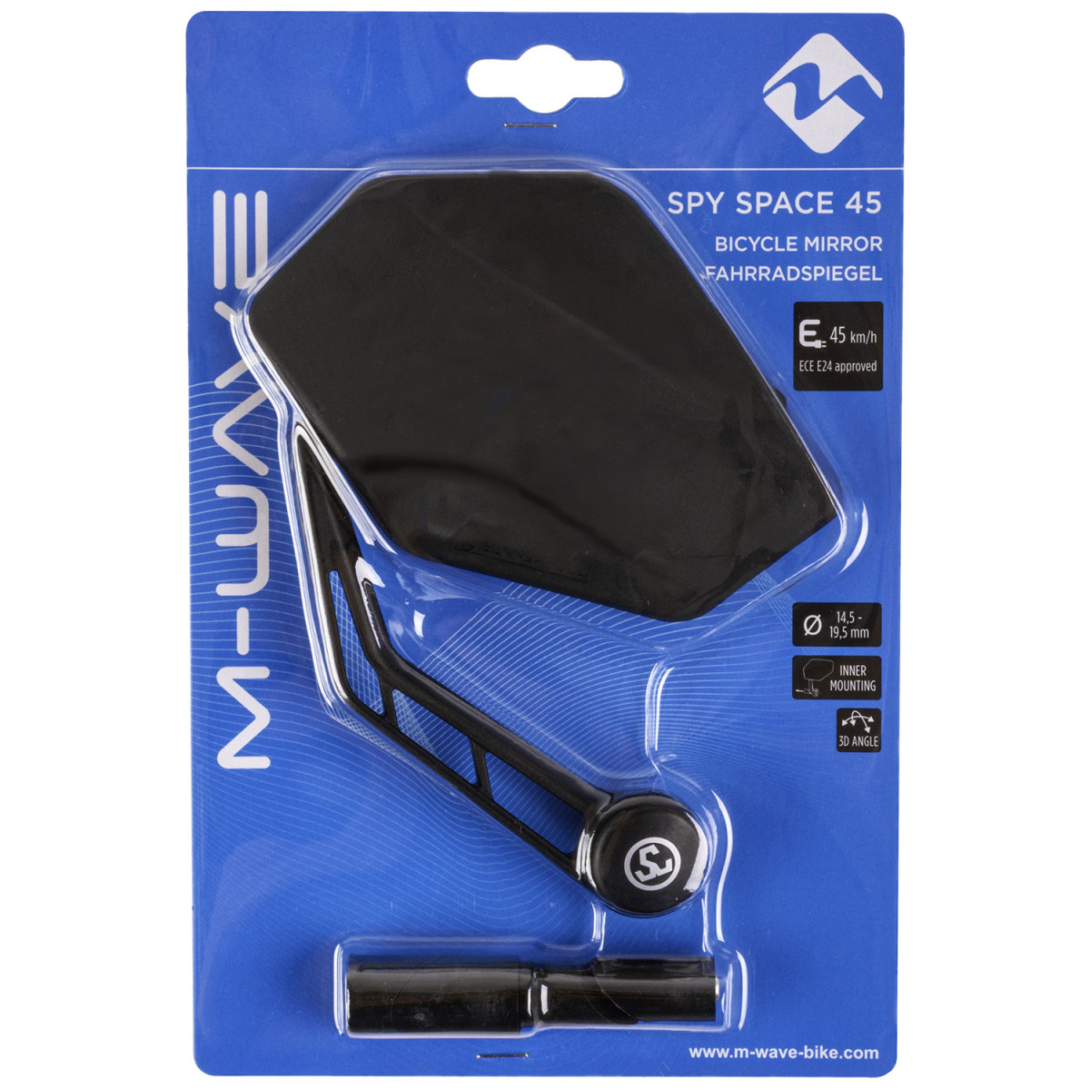 M-Wave Spy Space 45 jalgrattapeegel | Vasakpoolne
