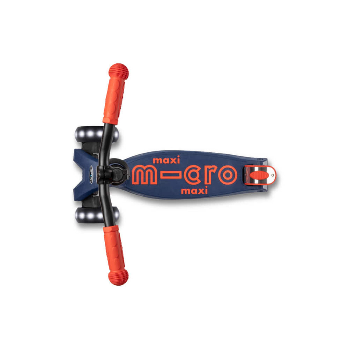 Maxi Micro Deluxe Pro LED tõukeratas | Merevägi - punane