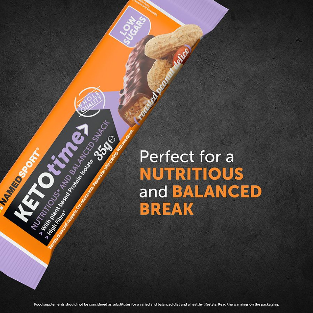 NamedSport KETOtime Bar | 35 g | Roasted Peanut Delice