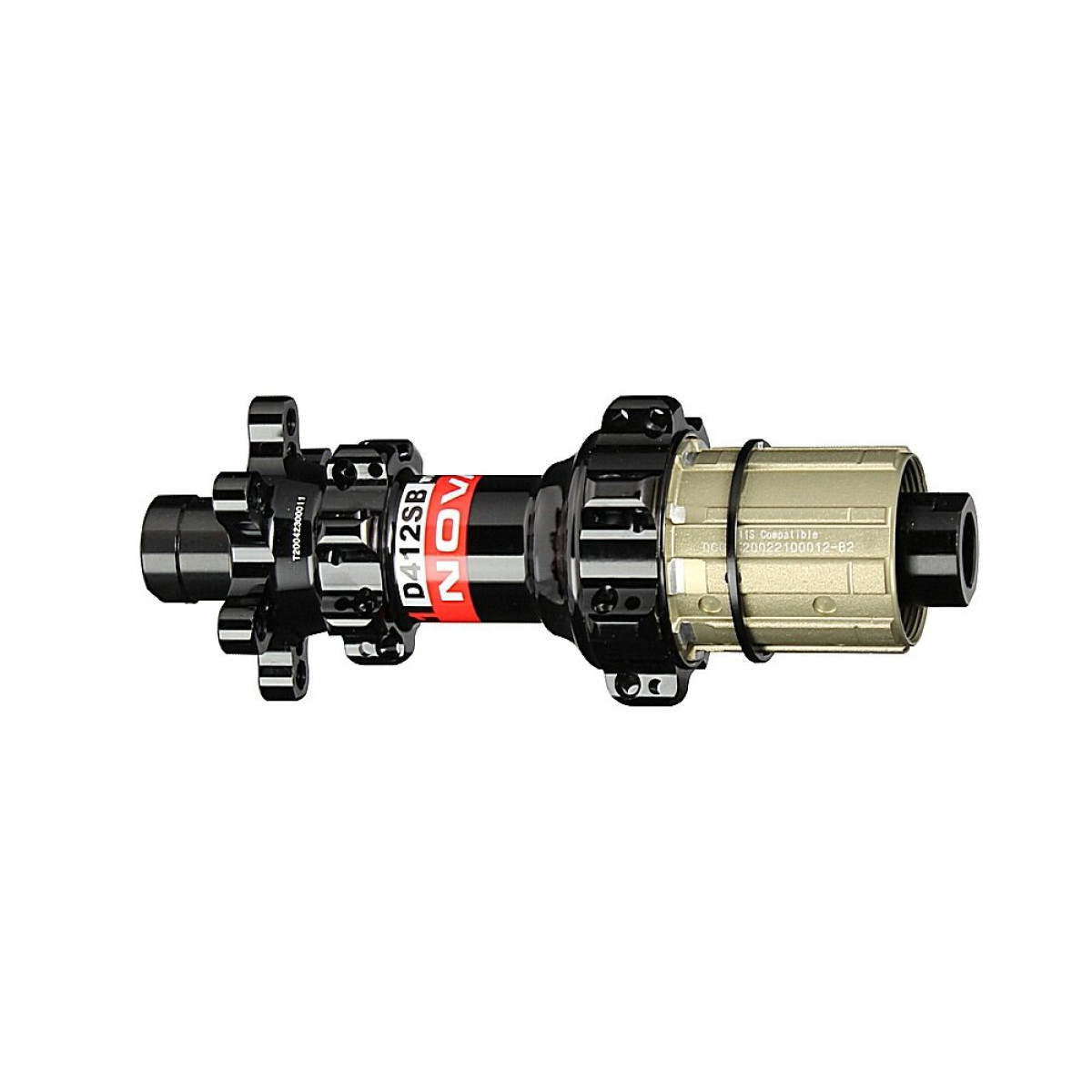 Novatec D412SB-X12-A4ALS-11S Rear Wheel Hub | 6-Bolt | 9/10/11-speed | 12x142 mm