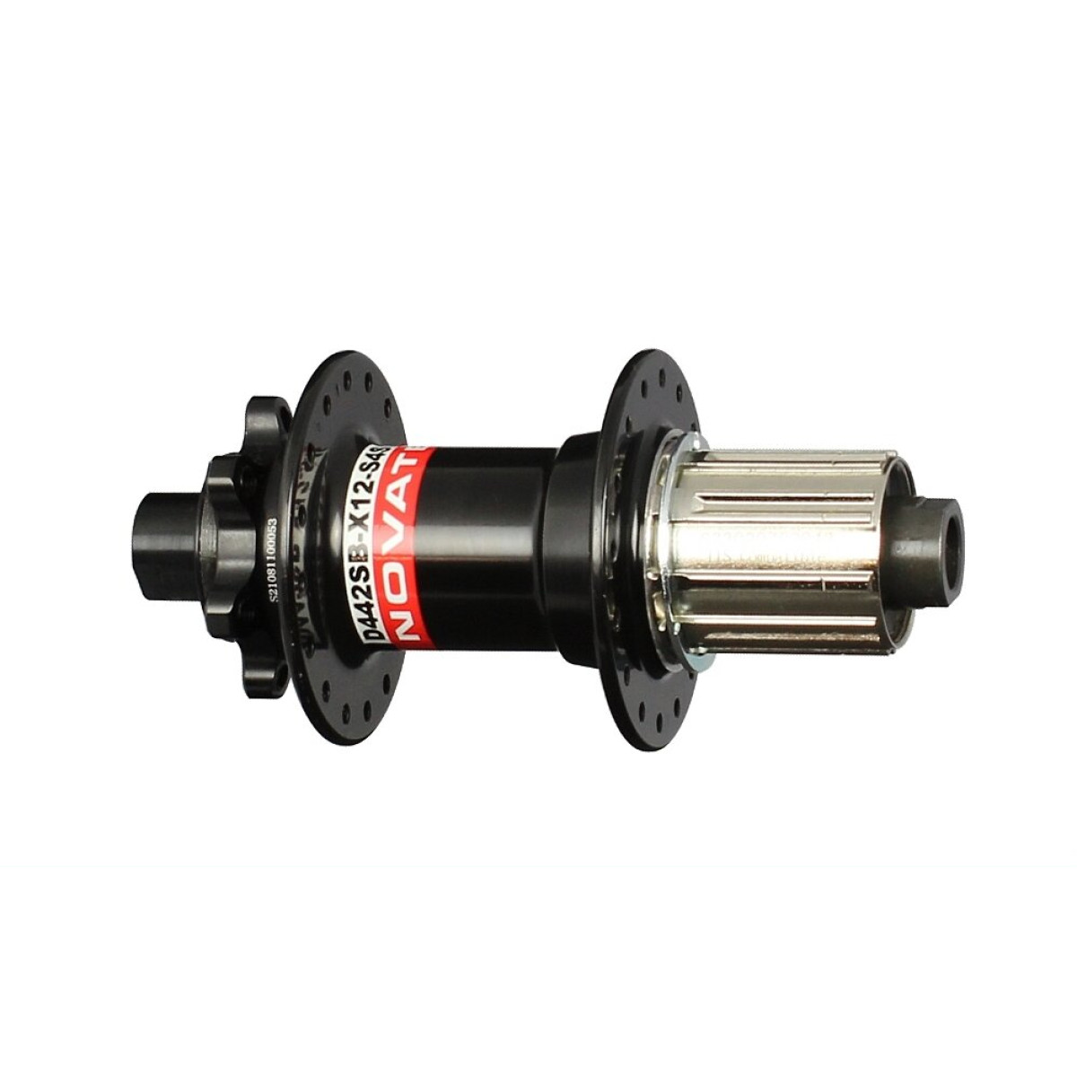 Novatec D442SB-X12-S4S-11S aizmugurējā rumba | 6 bultskrūvju | 9/10/11 ātrumu | 12x142 mm