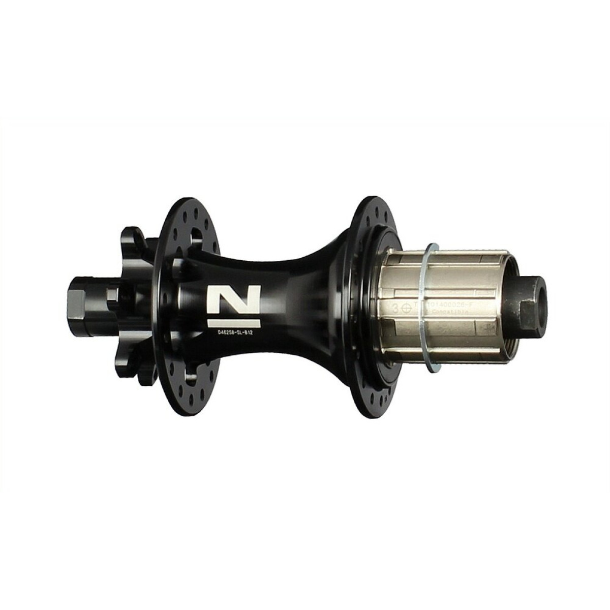 Novatec D462SB-SL-B12-S3S-11S aizmugurējā rumba | 6 bultskrūvju | 9/10/11 ātrumu | 12x148 mm | Black