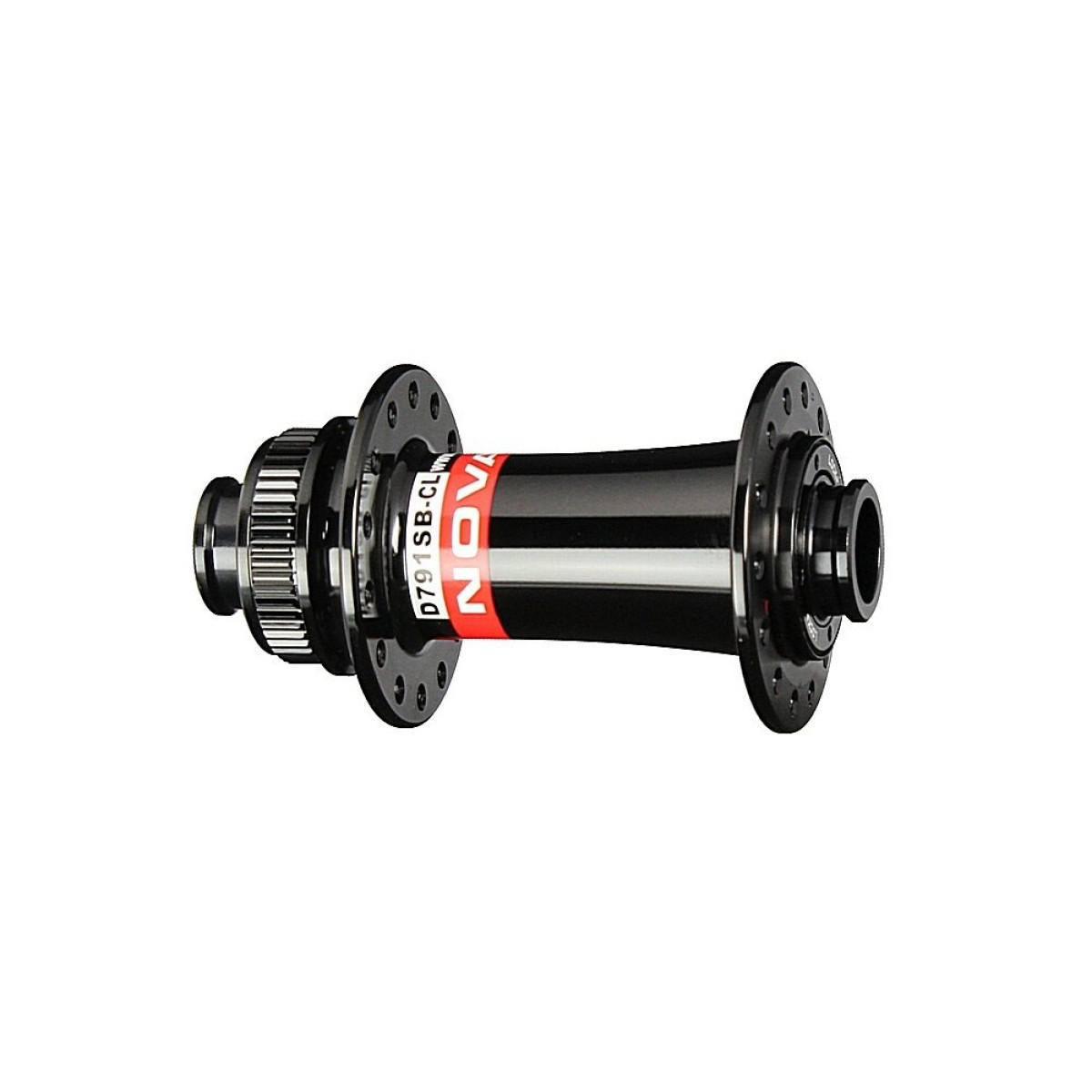 Novatec D791SB-CL-15 Front Wheel Hub | Center-Lock | 15x100 mm | Black-Red