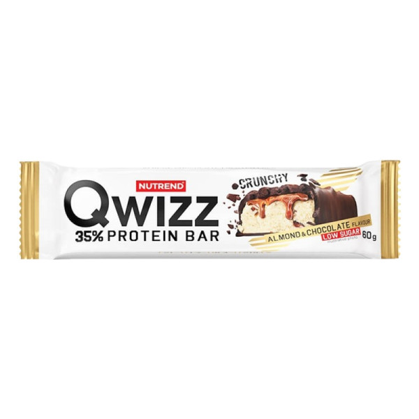 Nutrend Qwizz valgubatoon | 85 g | Almond & Chocolate Nutrend Qwizz valgubatoon | 85 g | Almond & Chocolate