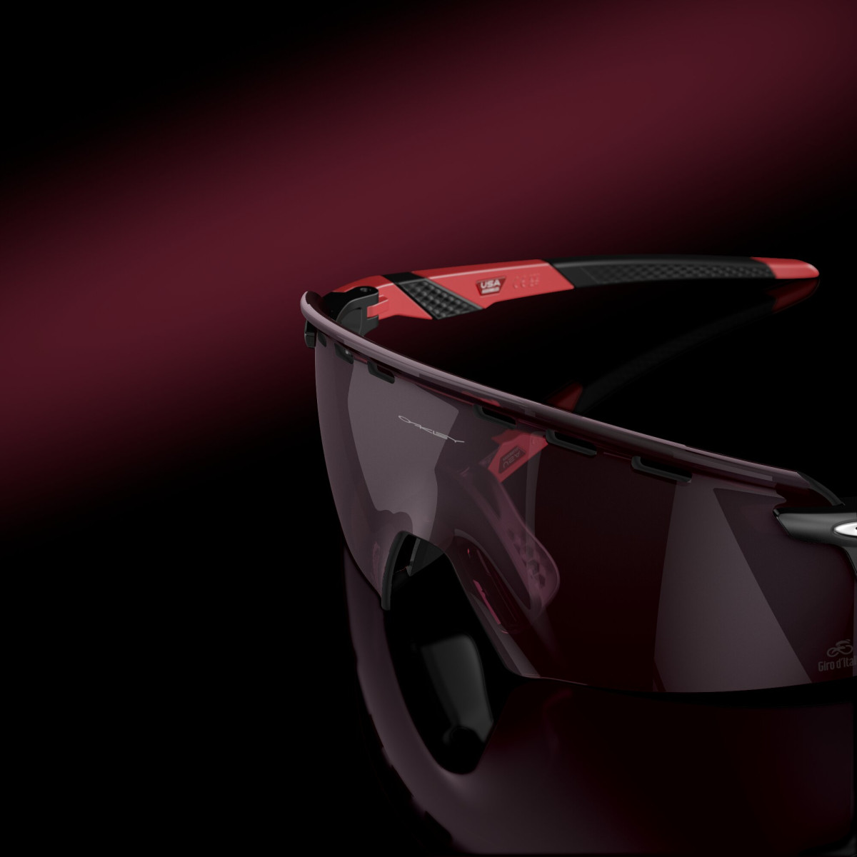 Oakley Encoder Strike ventileeritavad päikeseprillid | Giro d'Italia kollektsioon | Giro Pink Stripes - Prizm Road Black
