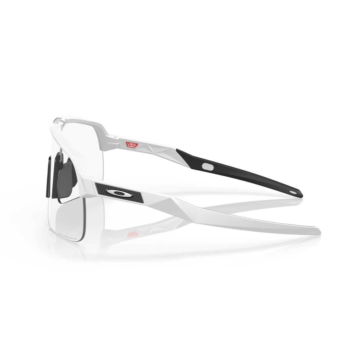 Oakley Sutro Lite Sunglasses | Matte White - Clear To Black Iridium Photochromic