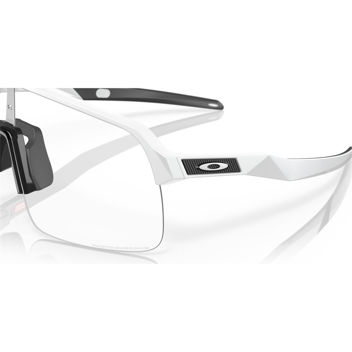 Oakley Sutro Lite Sunglasses | Matte White - Clear To Black Iridium Photochromic