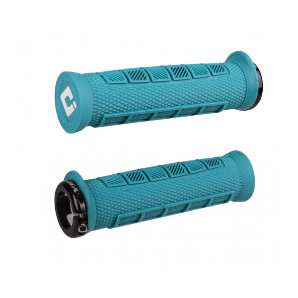 ODI Elite Pro V2.1 Lock-On stūres rokturi | Yeti - tirkīzs