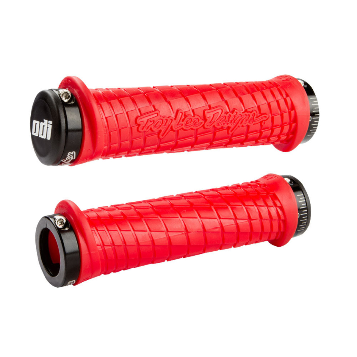 ODI Troy Lee Designs Lock-On stūres rokturi | TLD Red - melns
