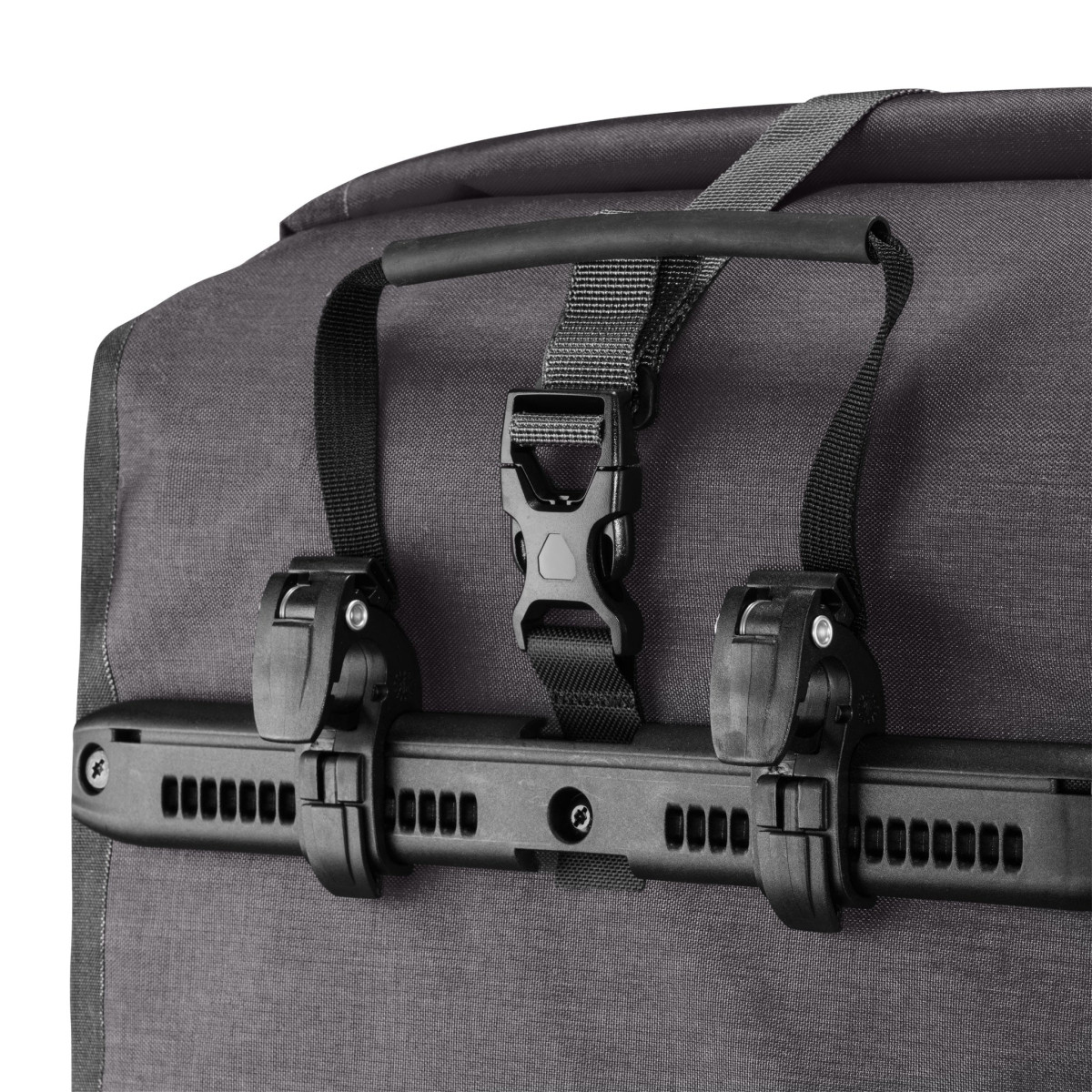 ORTLIEB Back-Roller Plus CR Bike Carrier Bags | QL2.1 | 2x20 L | Granite