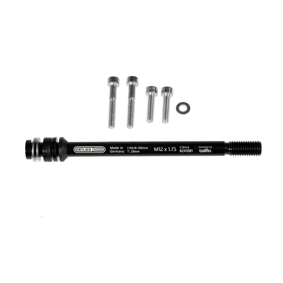 Ortlieb Thru Axle M6-Connector - Rear Wheel Axle | Thru Axle | M12 x 1.75
