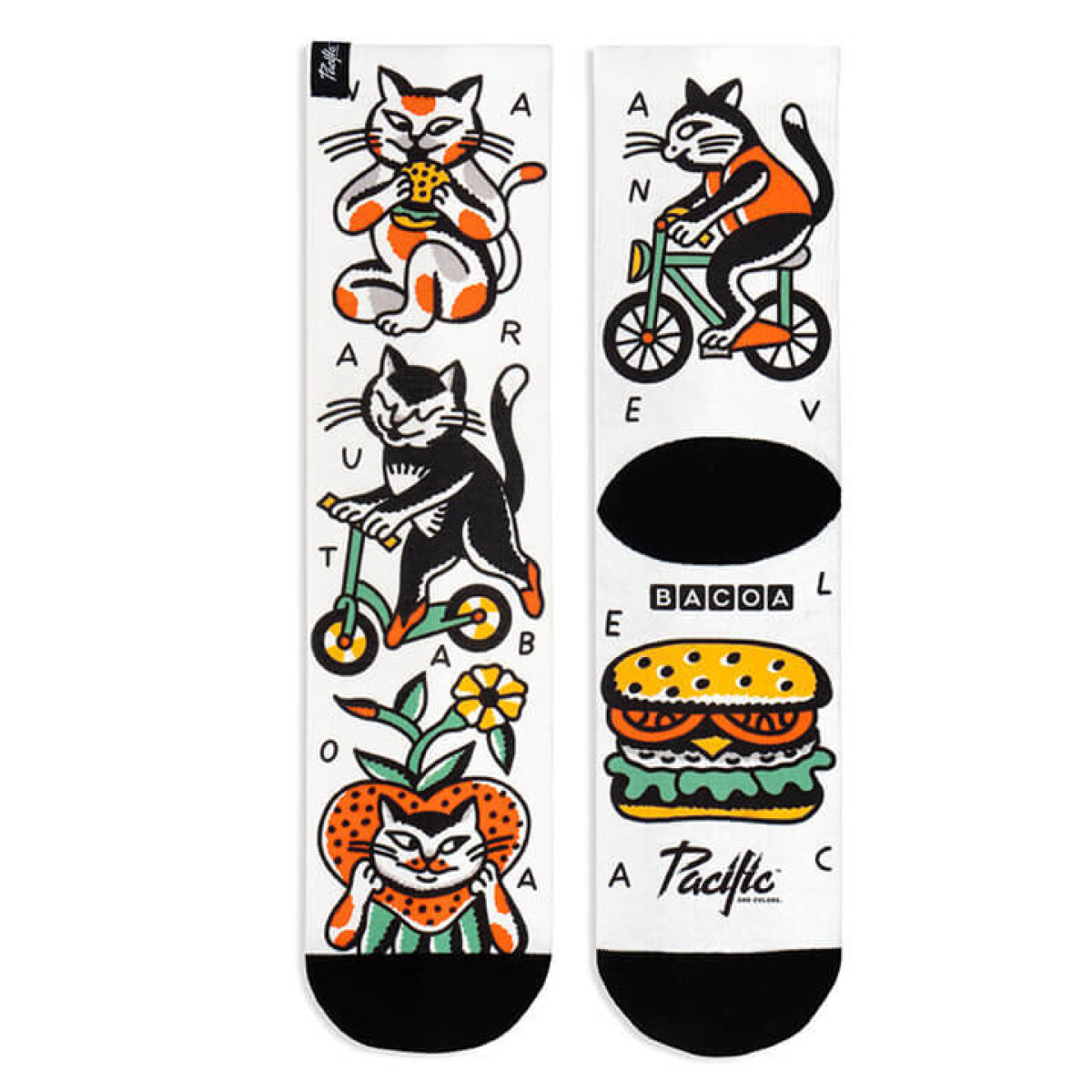 Pacific BACOA CATS zeķes | Daudzkrāsains
