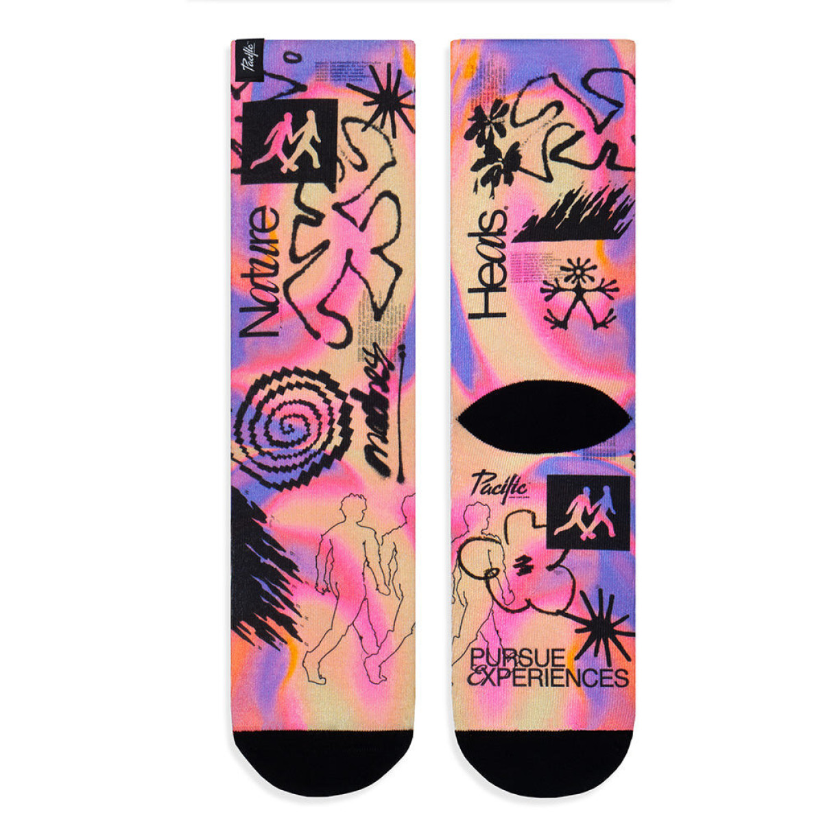 Pacific HIKE PINK Socks | Multicolor
