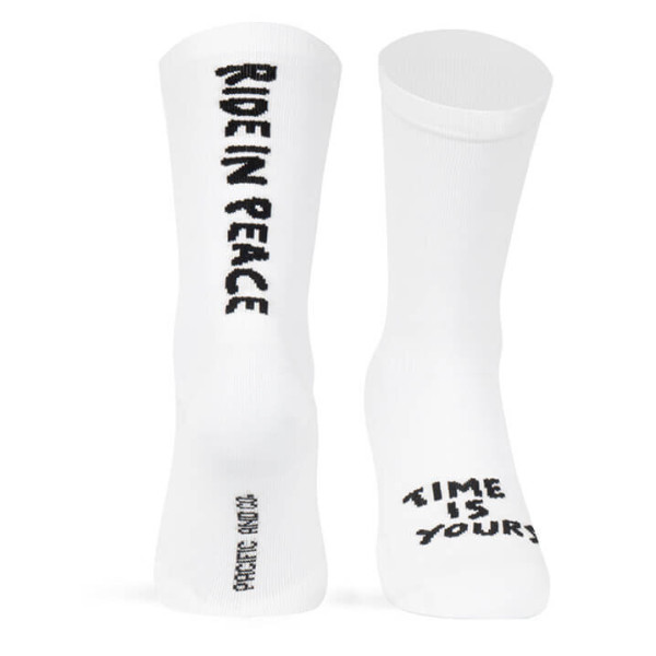 Pacific RIDE IN PEACE Socks | White