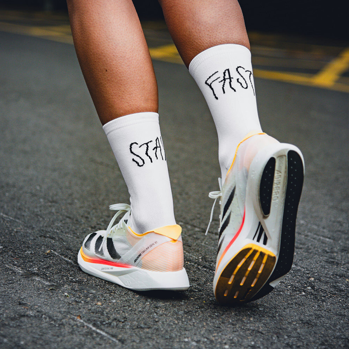 Pacific STAY FAST zeķes | Baltas