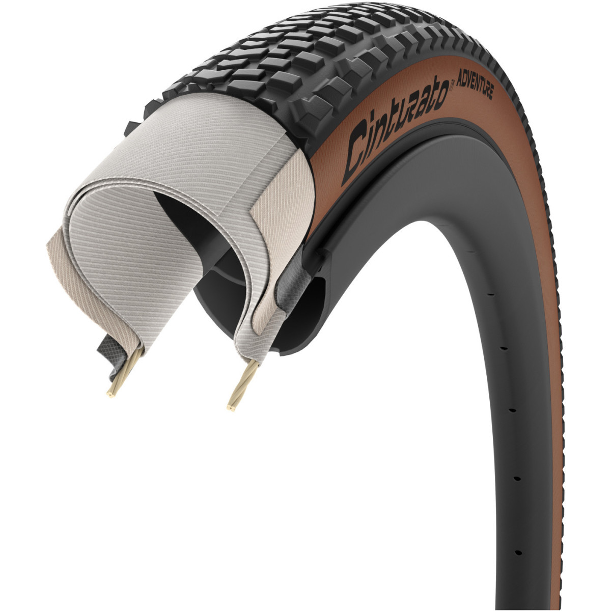 Pirelli Cinturato Adventure TLR 28" ProWALL Pro Compound kokkupandav rehv | Tan-Wall