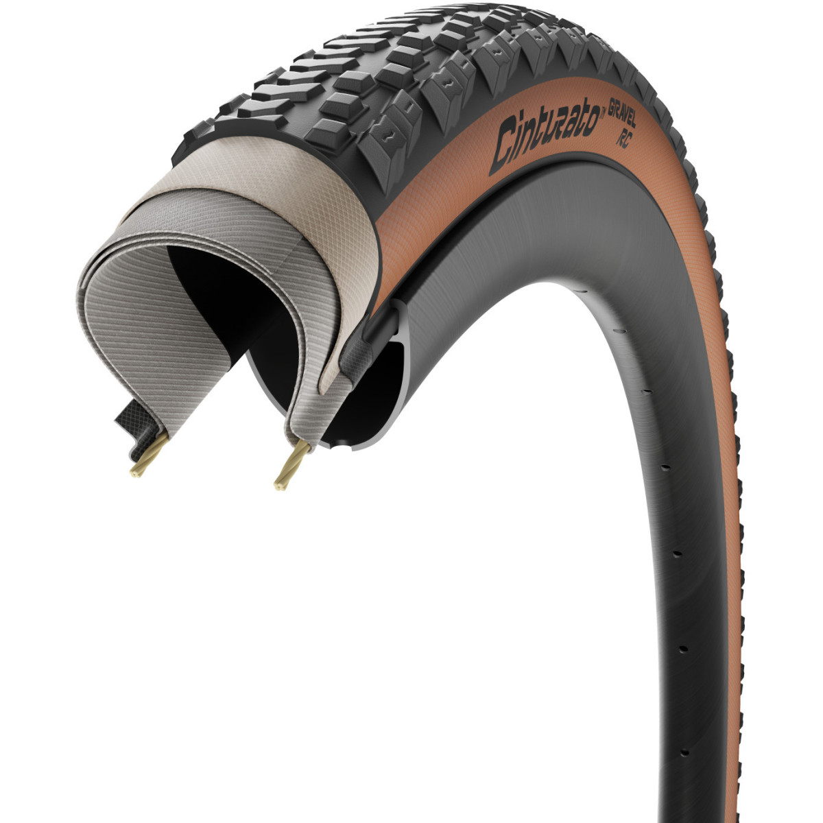 Pirelli Cinturato Gravel RC TLR 28" TechWALL SpeedGRIP kokkupandav rehv | Tan-Wall