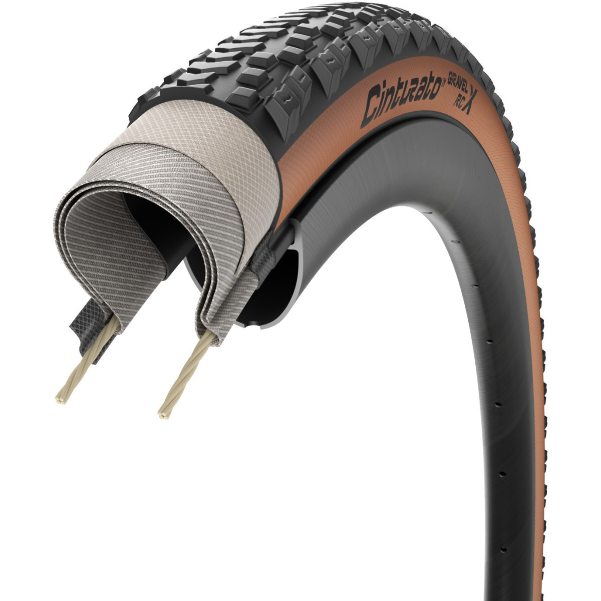 Pirelli Cinturato Gravel RC X TLR 28" TechWALL X SpeedGRIP kokkupandav rehv | Black