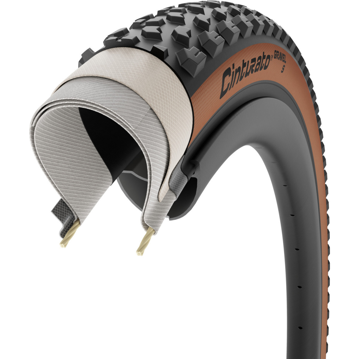 Pirelli Cinturato Gravel S TLR 27.5" TechWALL SpeedGRIP kokkupandav rehv | Tan-Wall
