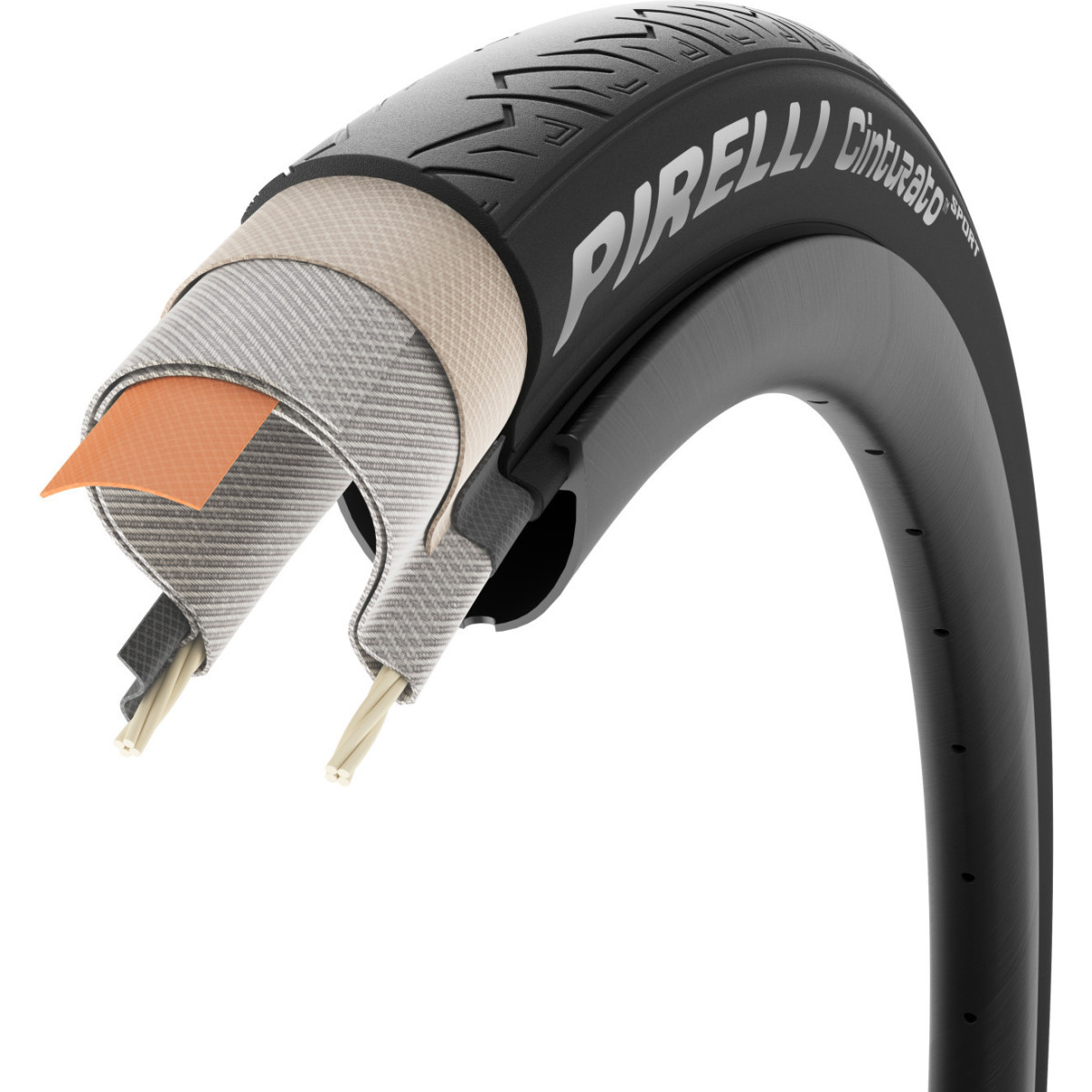 Pirelli Cinturato Sport 28" TechWALL+ Pro Compound kokkupandav rehv | Black