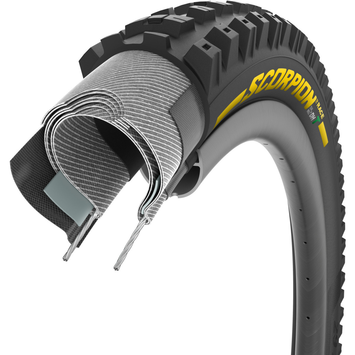 Pirelli Scorpion Race S TLR 27.5" DualWall+ SmartEVO DH kokkupandav rehv | Yellow Label
