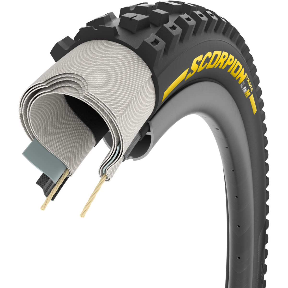 Pirelli Scorpion Race Enduro M TLR 27.5" DualWALL SmartEVO DH kokkupandav rehv | Yellow Label