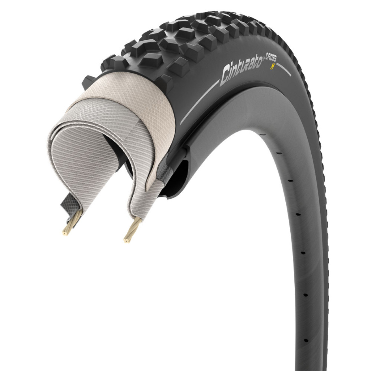 Pirelli Tire Cinturato Cross M TLR 28" TechWALL SpeedGRIP kokkupandav rehv | Black