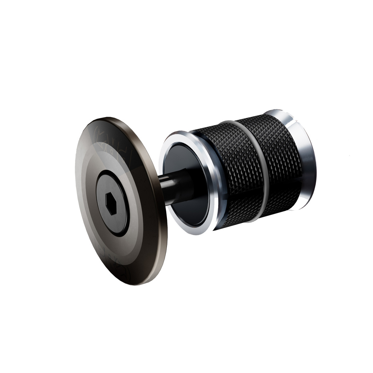 PRO Gap Cap Expander Carbon Headset Screw | 25mm | 1 1/4 | Black