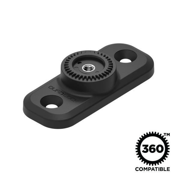 Quad Lock® 360 alus - lame ristkülikukujuline 2 auku