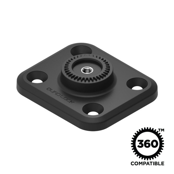 Quad Lock® 360 bāze - plakana taisnstūra ar 4 caurumiem