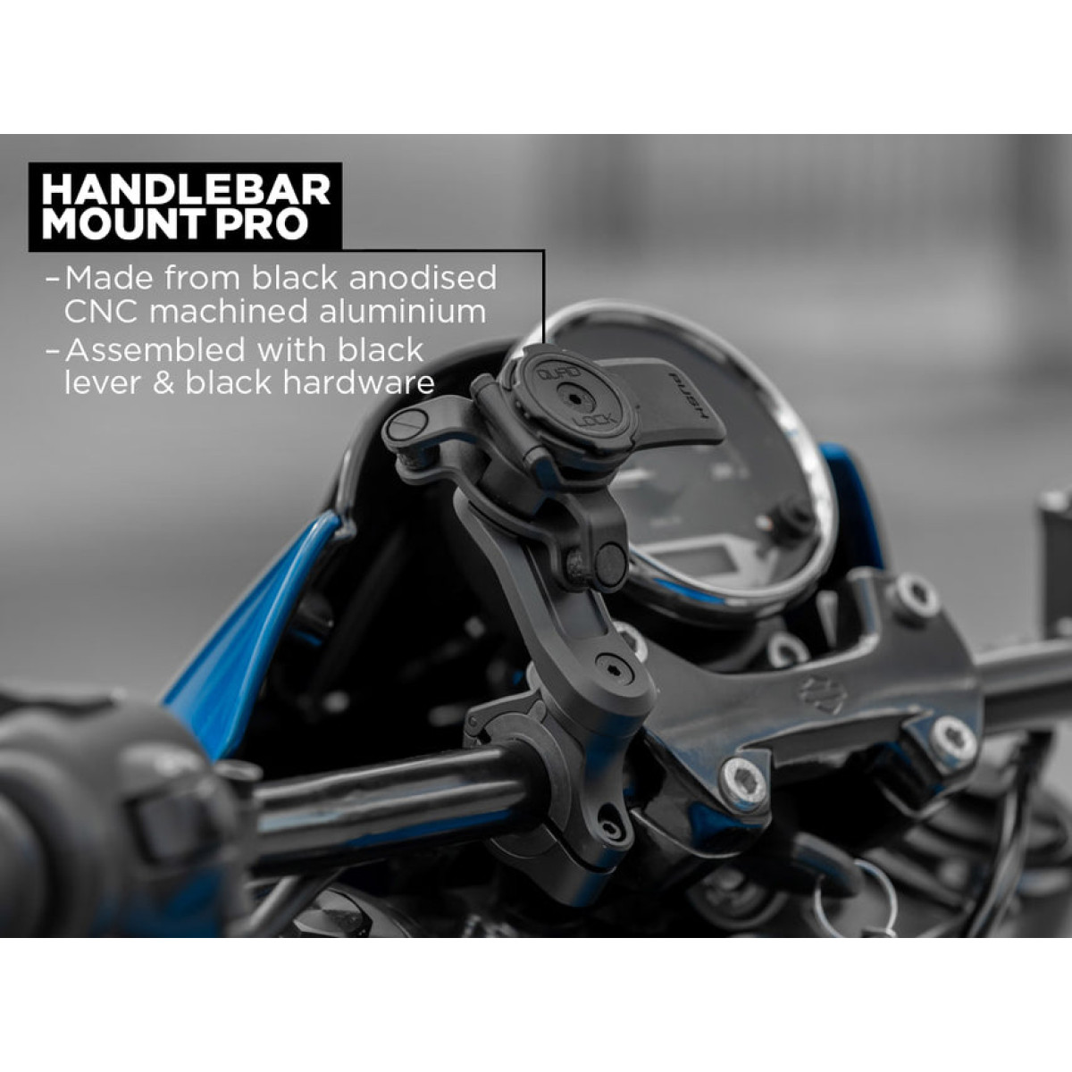 Quad Lock® mootorratta juhtrauakinnitus PRO