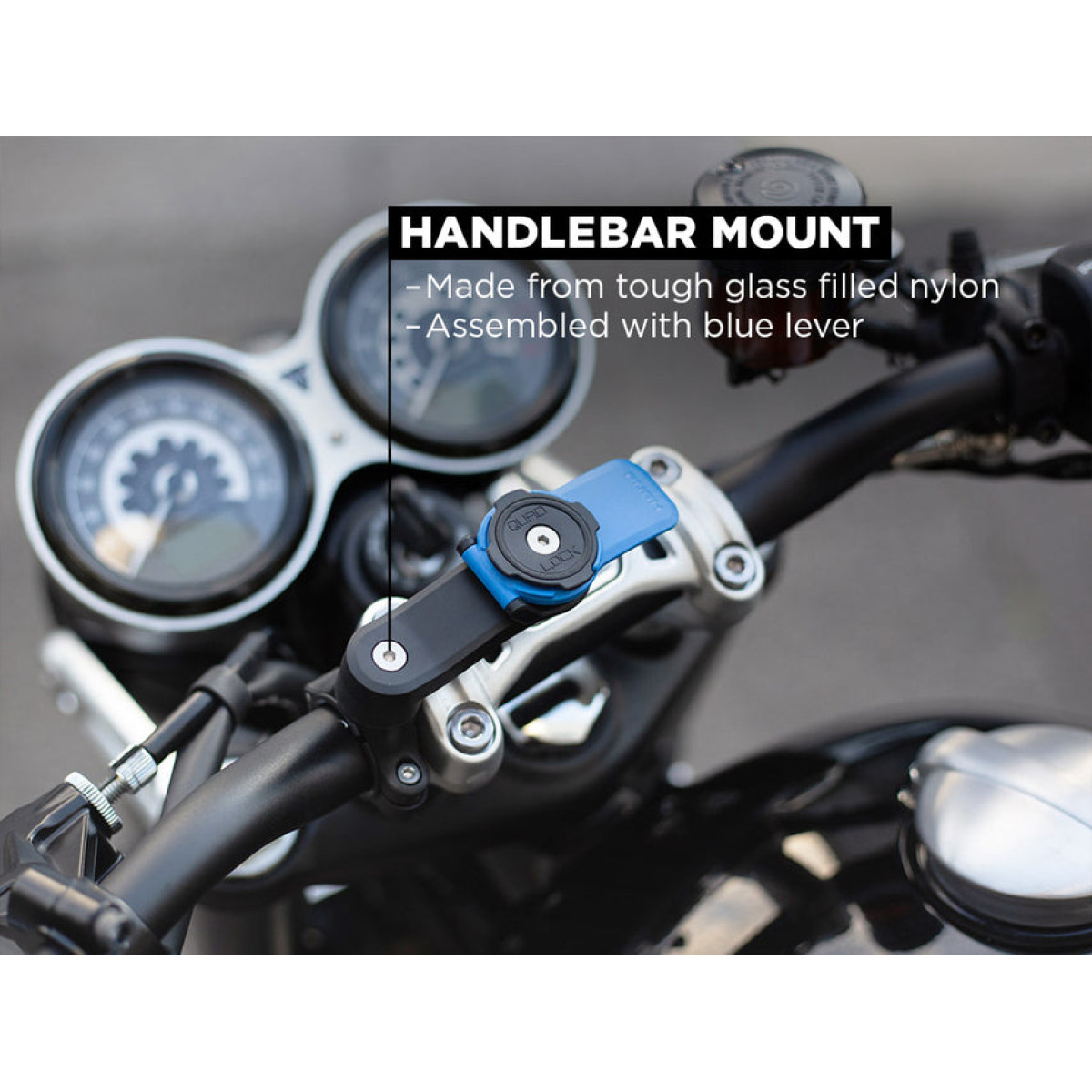 Quad Lock® motocikls - stiprinājums uz stūres