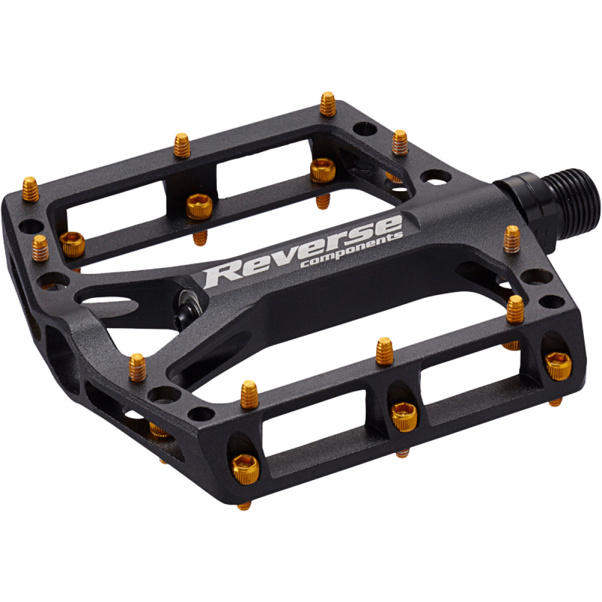 Reverse Components Black One pedaalid | Must - kuldne